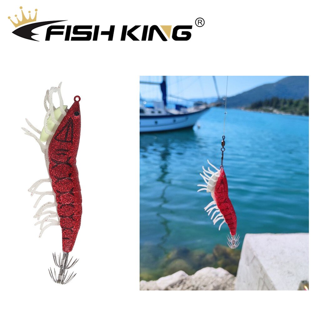 FISH KING – leurre Turlutte pour la pêche en mer, appât artificiel idéal pour la pêche au calmar, 3.0 #3.5 #