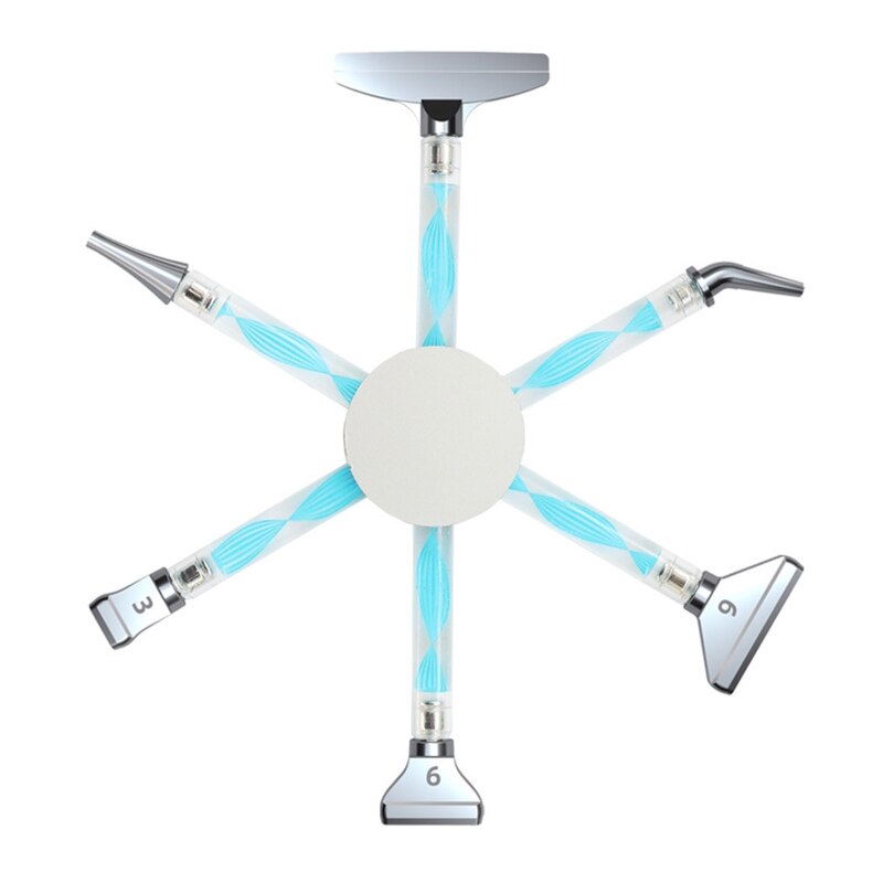 Multi-Placer Diamond Art Painting Pen Point Drill Pen Nail Point Pen for DIY Nail Crafts Sewing Handicrafts: Metal-BL