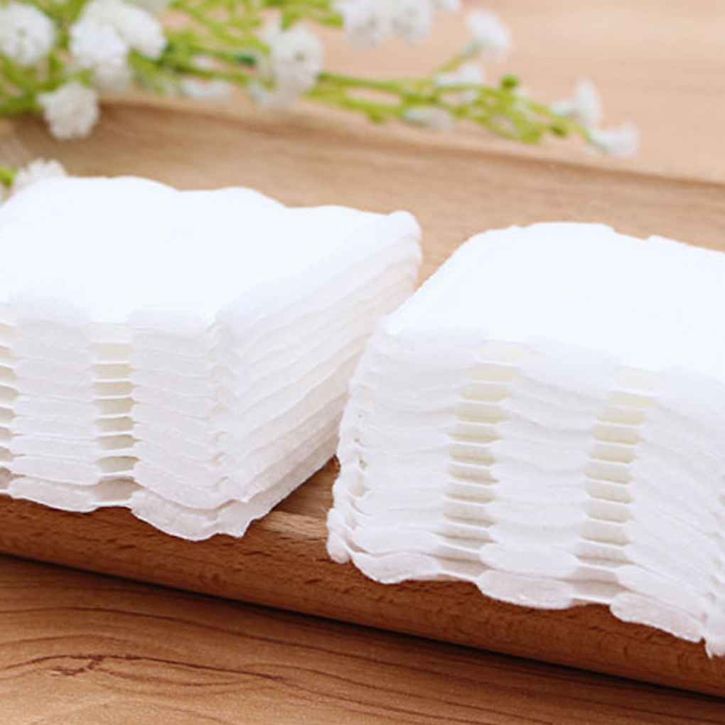 50PCS Double-sided Pressed Cotton Pads For Makeup Nail Polish Remover Wipes Hydropathic Cleansing Beauty Tool Facial Wipe Cotton