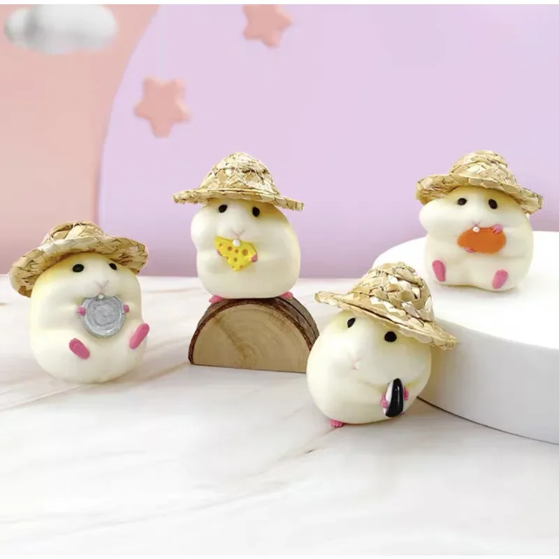 Leuke Hamster Auto Middenconsole Hars Ornamenten Auto Interieur Dashboard Ornamenten Decoratie Auto Decoratie Beeldje