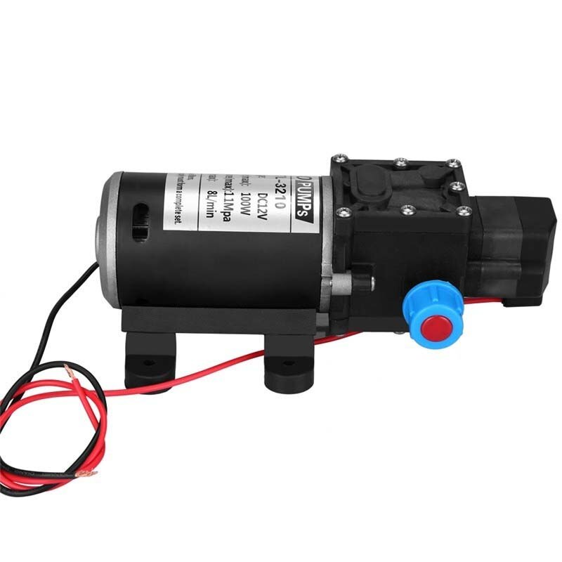 AL21 -12V 100W High Pressure Self Priming Water Pump 160Psi 8Lpm Caravan Camping Boat