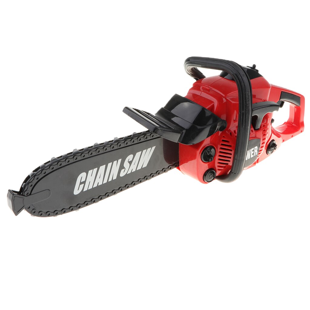 Kids Power Construction Tool Electric Chainsaw Toy with Real Engine Sound