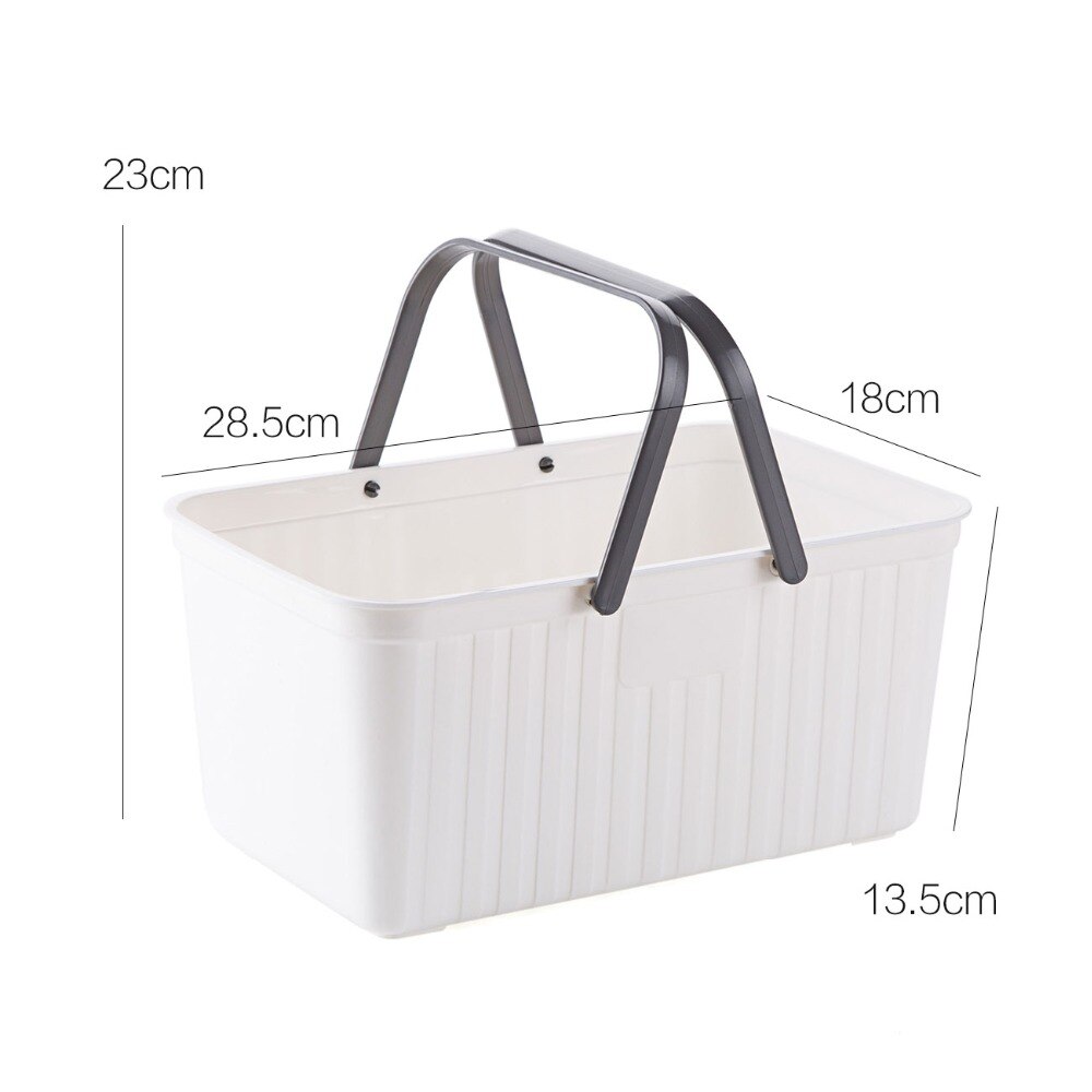 2pcs Panier De Douche Portable, Panier De Rangement En Plastique, Panier  D'organisation De Fournitures De