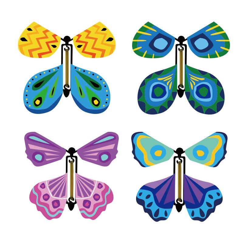 Magic Vlinder Vliegende Vlinder Met Kaart Speelgoed Met Lege Hand Vlinder Magic Props Goocheltrucs Educatief Speelgoed Cadeaus Voor Kid