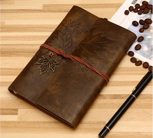 Carnet de voyage Vintage en cuir PU A5 A6 A7, carnet de notes Kraft vierge, carnet de croquis, Journal intime, papeterie fournitures scolaires et de bureau