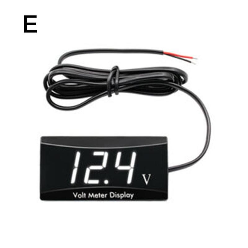 Mini pantalla LED voltímetro Digital, Panel voltímetro, Monitor de prueba, protección de conexión inversa, 12V, para coche y motocicleta: white