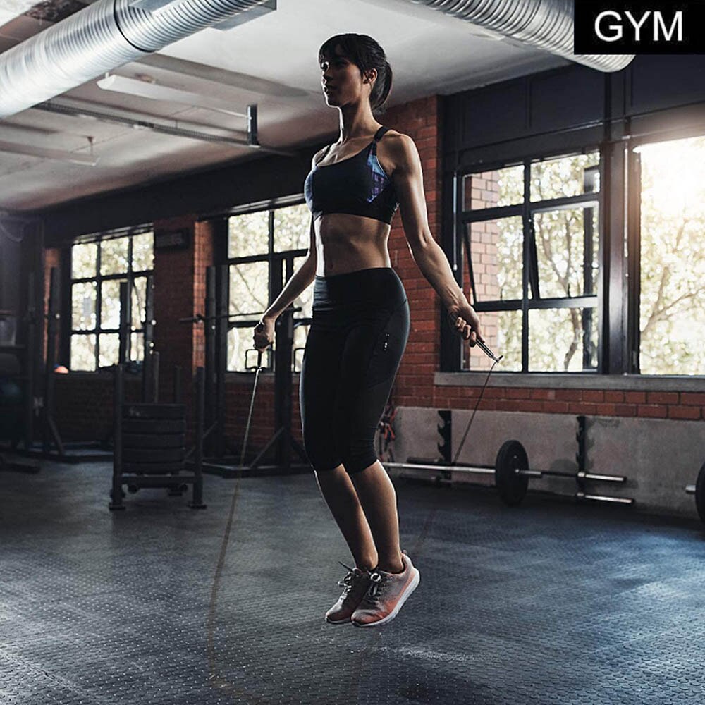 Fitness jump rope heavy steel wire speed jump rope boxing MMA training equipment gym sports jump rope for men and women