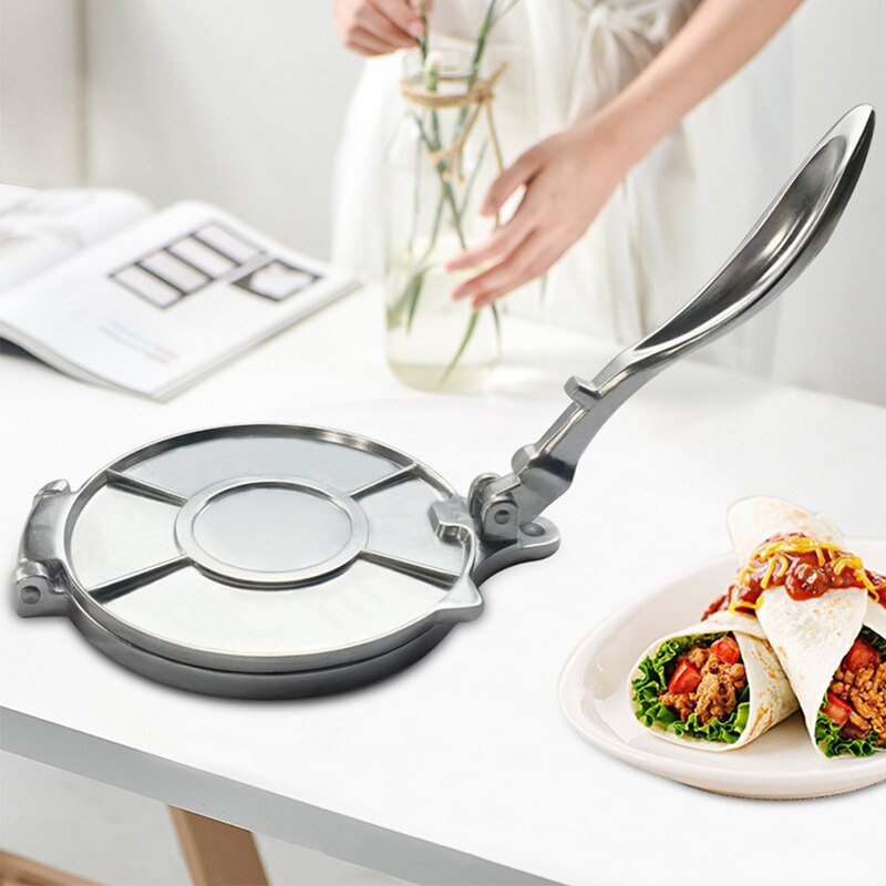 8 tommer pandekage værktøj aluminium tortilla presse tortilla maker mel tortilla presse rotis pressedej køkken køkken værktøj