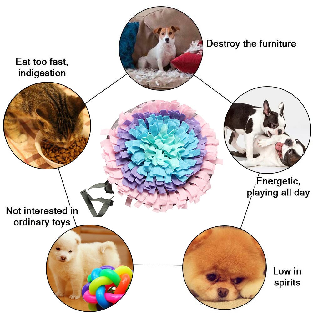 Tapis Anti-reniflement pour chiens, couverture d'entraînement Anti-fuite, soulage le Stress nasal, jouet Puzzle pour animaux de compagnie