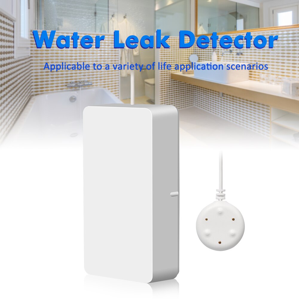 Tuya Smart WiFi Water Leak Detector Home Alarm Water Leakage Alarm Flood Alert Overflow Security Alarm System Water Sensor