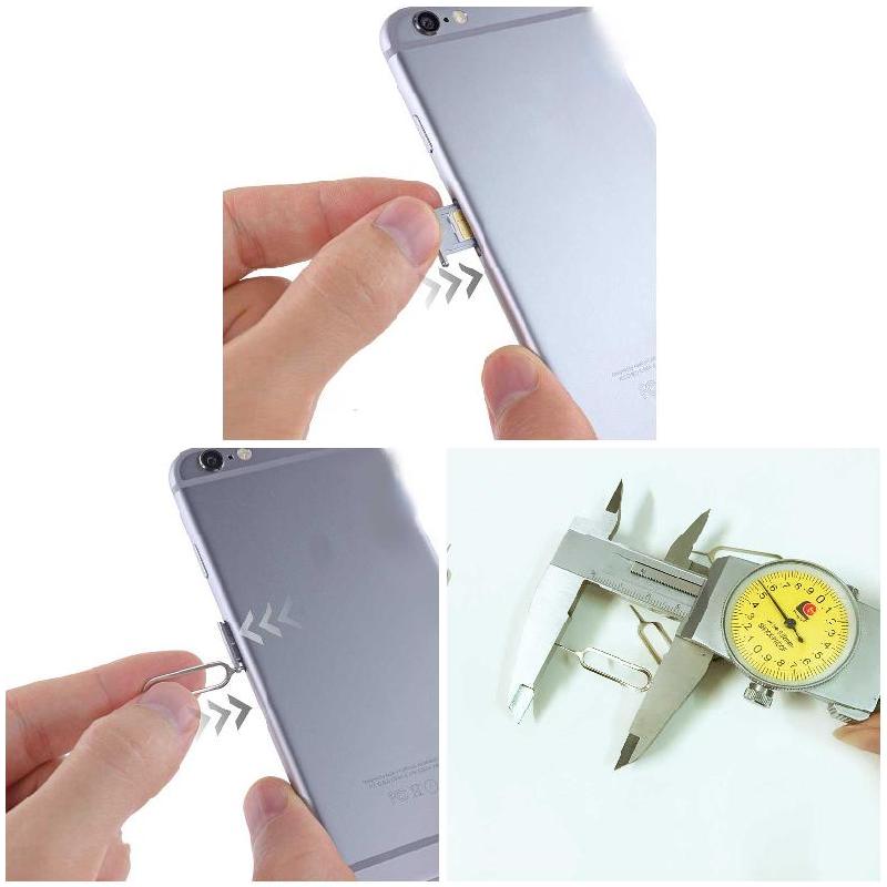10pcs Slim Sim Card Tray Pin espellere strumento di rimozione estrattore apri ago per la maggior parte degli Smartphone NIN668