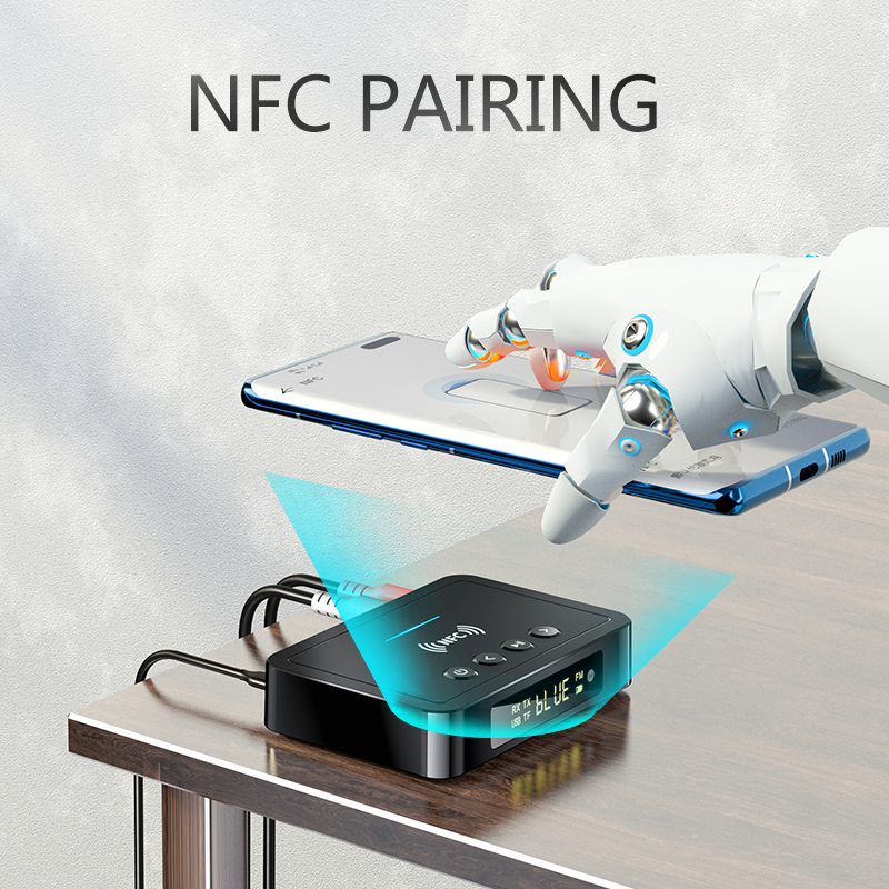 Digital Display Wireless Adapter Receiver Transmitter With Remote TF U-Disk Play Stereo With Mic 3.5mm Optical Connect For TV PC