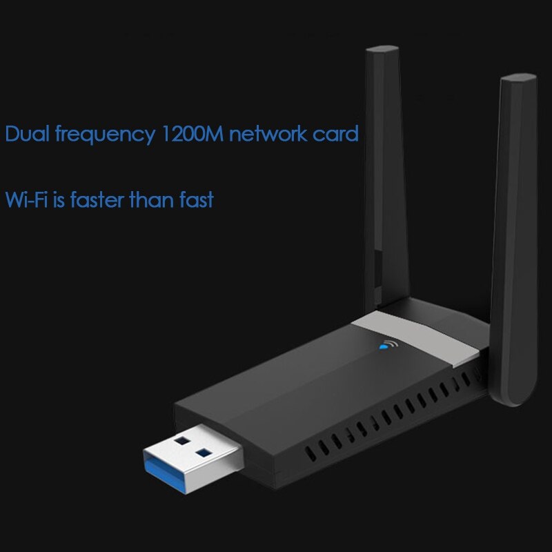USB3.0 1200Mbps Wifi Adapter Dual Band 2.4-5.8GHz 802.11Ac RTL8812BU Wifi Antenna Dongle Network Card for Laptop Desktop