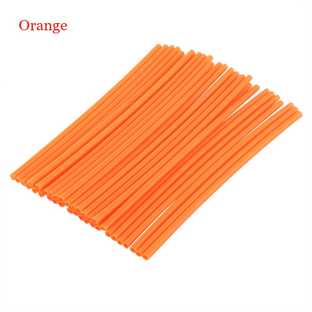 36Pcs ES Bike Guard Motocross Wheel Spoke Wraps Covers Rims Skins Protector: orange
