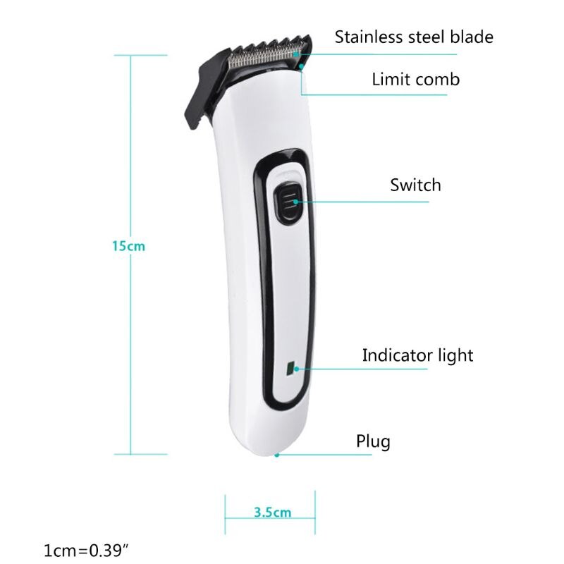 Electric Hair Clipper Rechargeable Shaver Fast Charging Adjustable Clippers