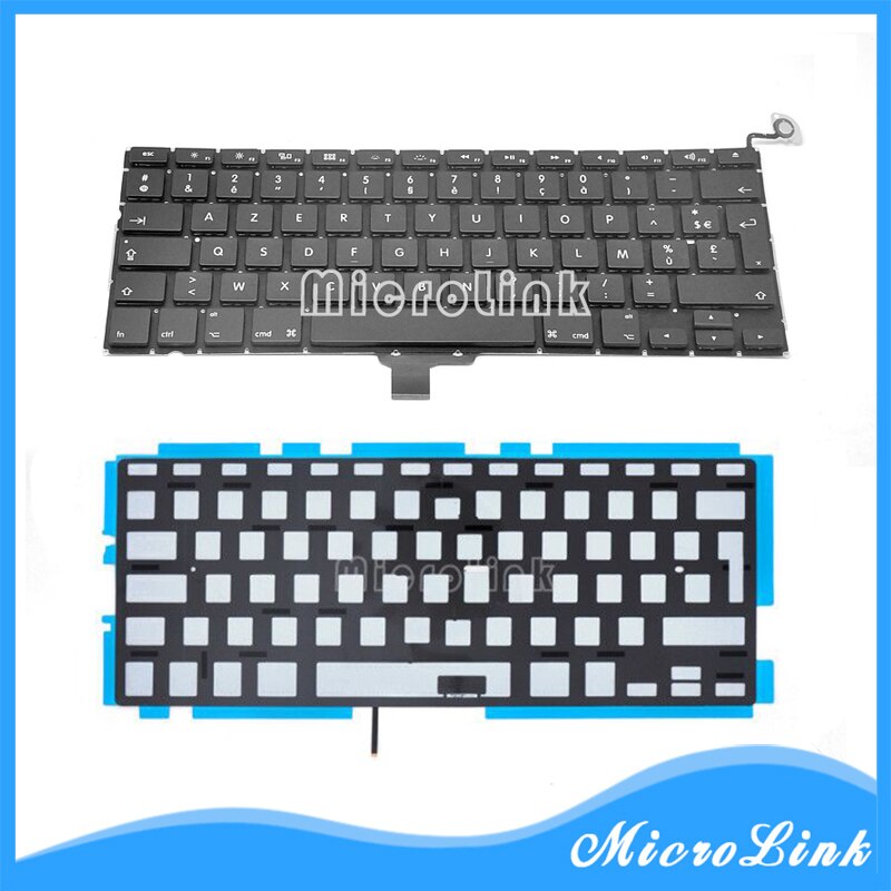 Keyboard for Macbook Pro 13" A1278 FR French France Keyboard+Backlight Backlit
