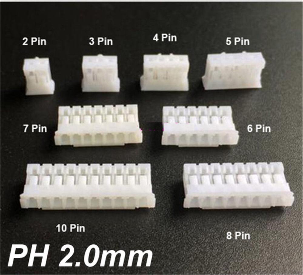 PH2.0 2P/3P/4/5pin 2.0Mm Pitch Man Jst Connector Draad Connectors Adapter Ph 2.0Mm Afstand Connector Met Terminals