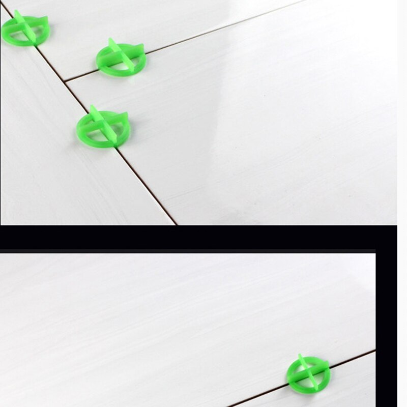 100pcs Reusable Cross Tile Leveling Alignment Wall Floor Locator Recyclable Plastic Tile Leveling System Base Spacer Top