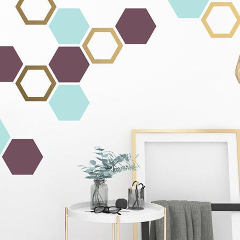 39 ks samolepky na stenu dutého šesťuholníka geometrického tvaru do detskej izby 6.5*7.5cm domáce dekorácie spálňa tv pohovka na stenu vinylové nálepky na stenu