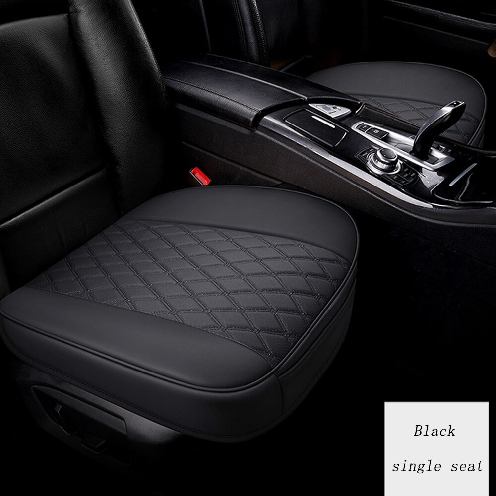 Autostoel Voor Kussen Antislip Ademend Bestuurder Zitkussen Pu Lederen Autostoel Bescherming Bekleding Auto interieur Levert: gray-1pcs