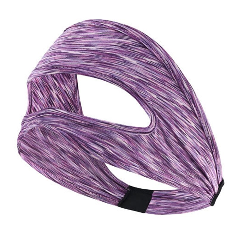 Vr-augenmaske mit schweißabweisendem, elastischem band, verstellbarer größe und kopfpolsterung für oculus quest 2/ und rift  e8be: Violette linien