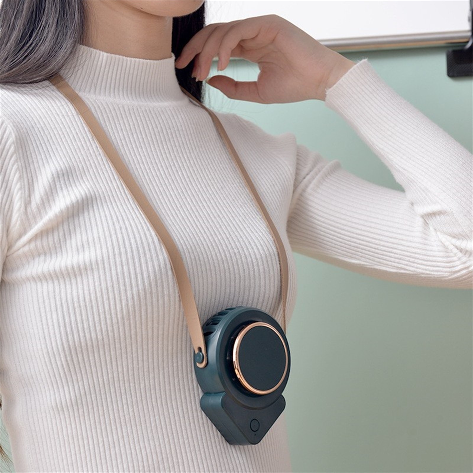 Portable Usb Fan Strong Wind Mini Silent Portable Electric Hanging Fans With Power Long Battery Life