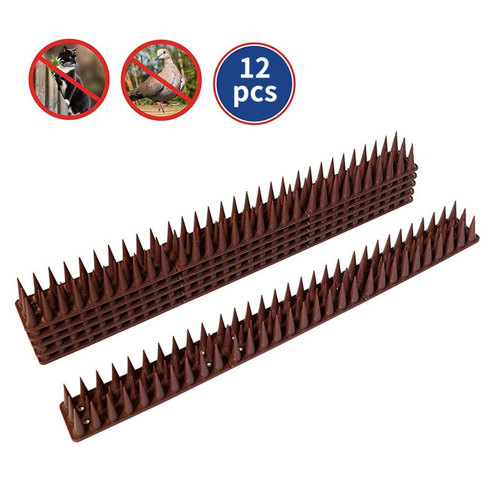 12 Stks/pak Repellent Praktische Afschrikmiddel Anti-Diefstal Hekwerk Tuin Hek Muur Spikes Kat Anti Vogel Doorn Beveiliging