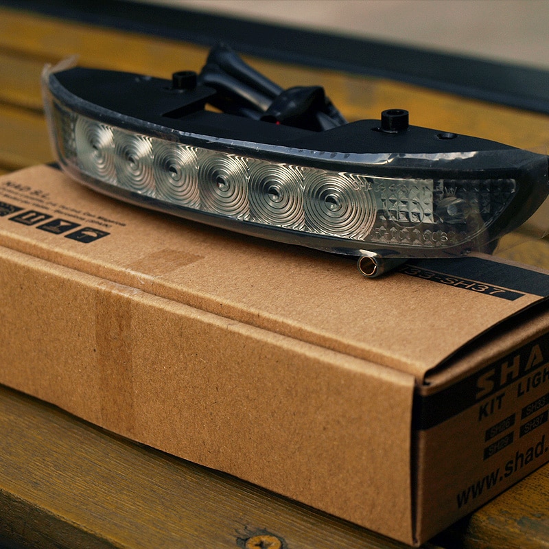 Luz de freno de la placa de la caja superior trasera de la motocicleta para SHAD SH26 SH29 SH33 SH39 SH40 SH45 SH48