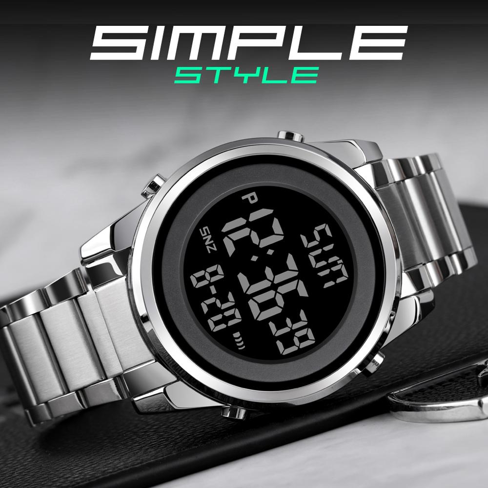 Skmei Brand Luxe Horloge 2 Time Mens Horloges Led Digitale Horloge Mannen Chrono Count Down Alarm Uur Reloj Hombre