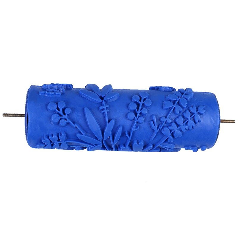 Rouleau de peinture 3D décoratif mural en caoutchouc | Rouleau à motifs, outils de décoration murale sans poignée de 7 pouces