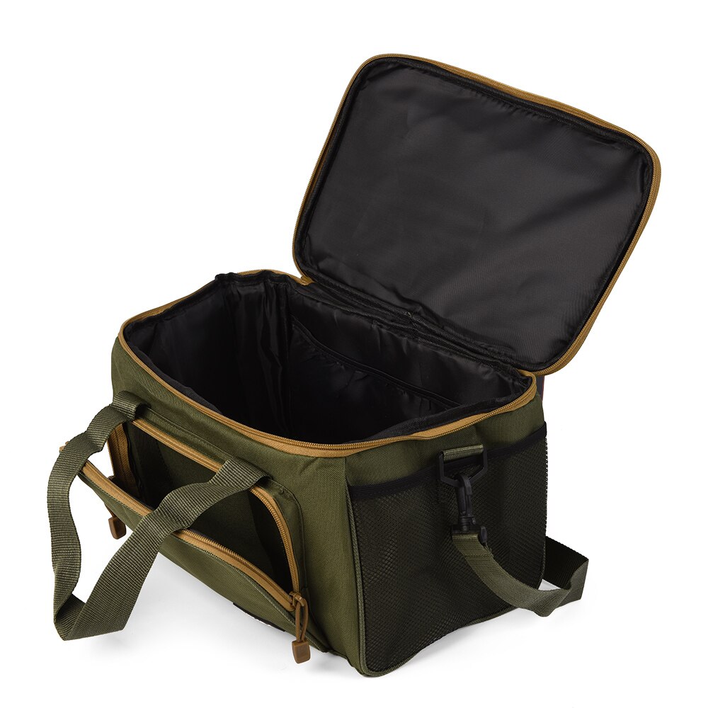 Lixada Fishing Bag Portable Multifunction Canvas Fishing Lure Reel Shoulder Waist Backpack Bag for Carp Pesca 37 * 25 * 25cm