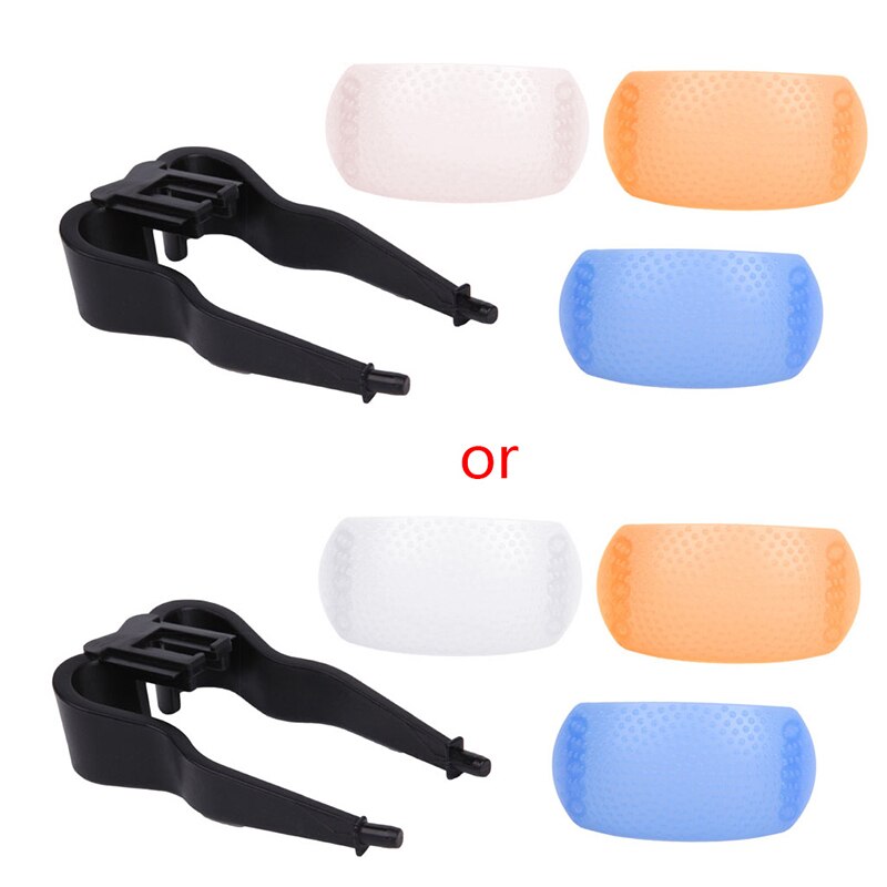 1Set Pop-Up Flash Diffuser Cover for DSLR SLR Camera Canon Nikon 3 Colors