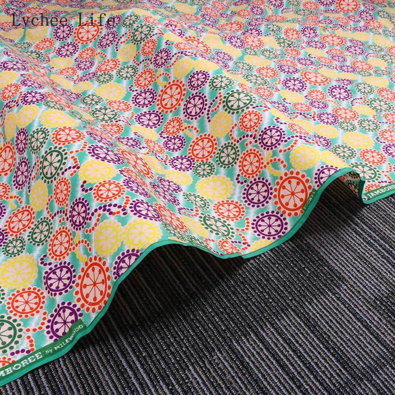 Lychee Leven 1Yard Afrikaanse Polyester Wax Prints Stof Ankara Real Wax Reuzenrad Naaien Stof Voor Vrouwen Party Dress ambachten