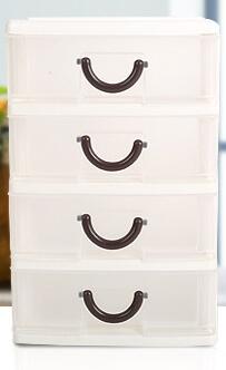 Storage Drawers Mini 2 3 Layers Desktop Drawer Storage Box Sundries Case Small Objects Cosmetics Box Desktop Organizer: white 4 layer