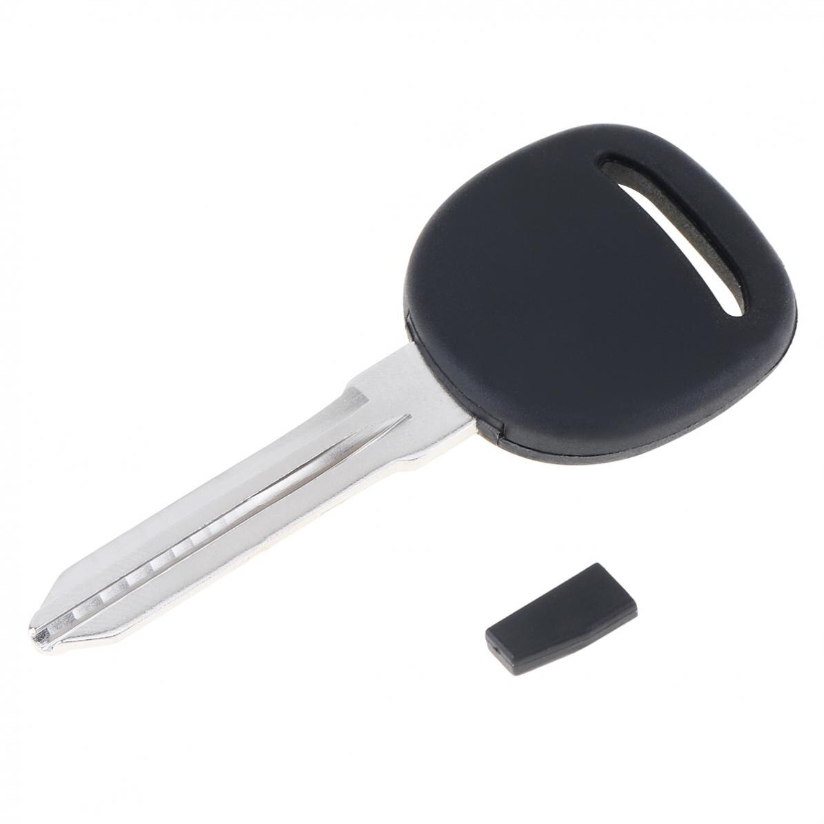 1 Pc Black PP Replacement Transponder Ignition Key Uncut Blade Blank Car Key with ID 46 Chip Fit for Chevrolet Cars