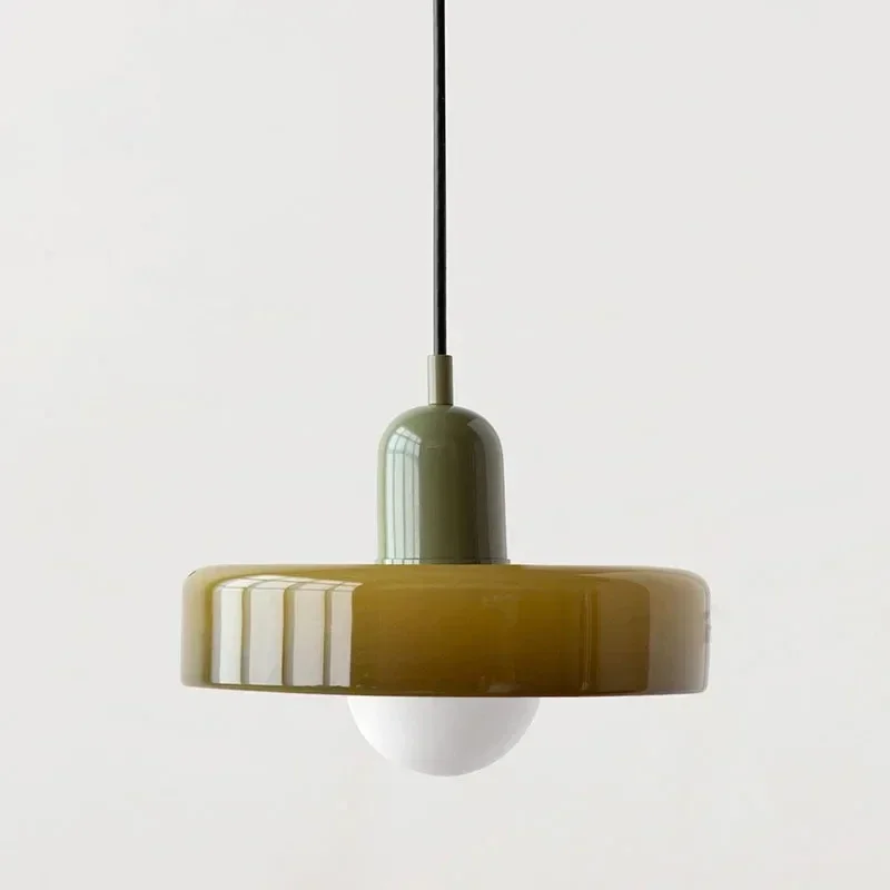 nordisch Glas Anhänger Licht Macaron Farbe LED Anhänger Lampen Für Wohnzimmer Schlafzimmer Studie Esszimmer Bar drinnen Dekorative Leuchten