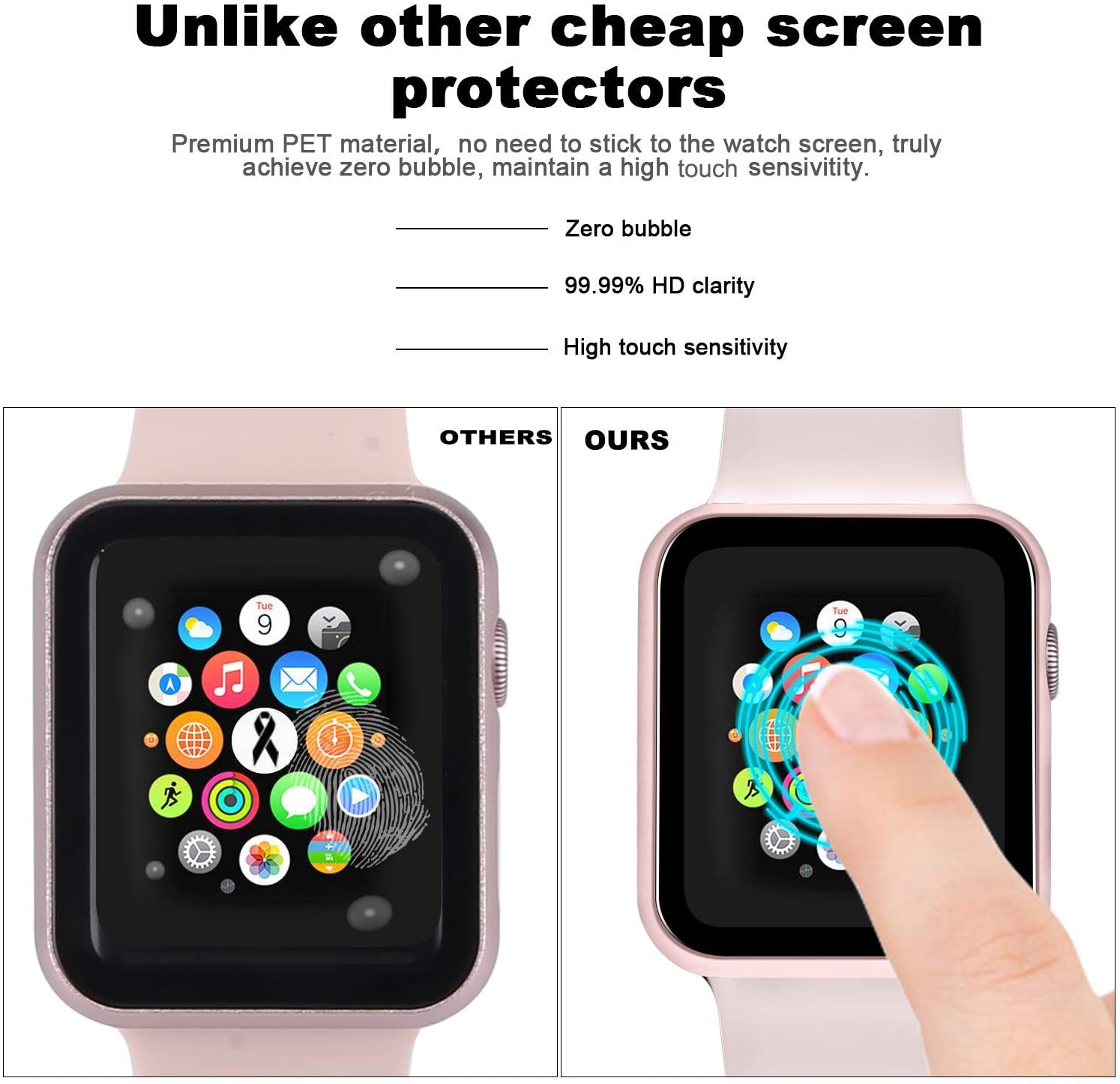 Case Voor Apple Horloge 6 Se 5 4 44Mm 40Mm Metal Bumper Cover Met Glas Protector Film Voor iwatch Serie 3 2 38Mm 42Mm Accessoires