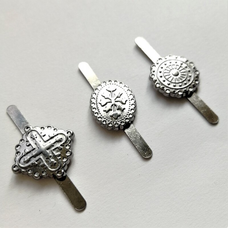 20 piezas Zinck de aleación de Metal de 15mm de , clavos de álbumes de recortes Estilos mixtos, papel antiguo opcional, artesanías, álbumes, tarjetas de DIY