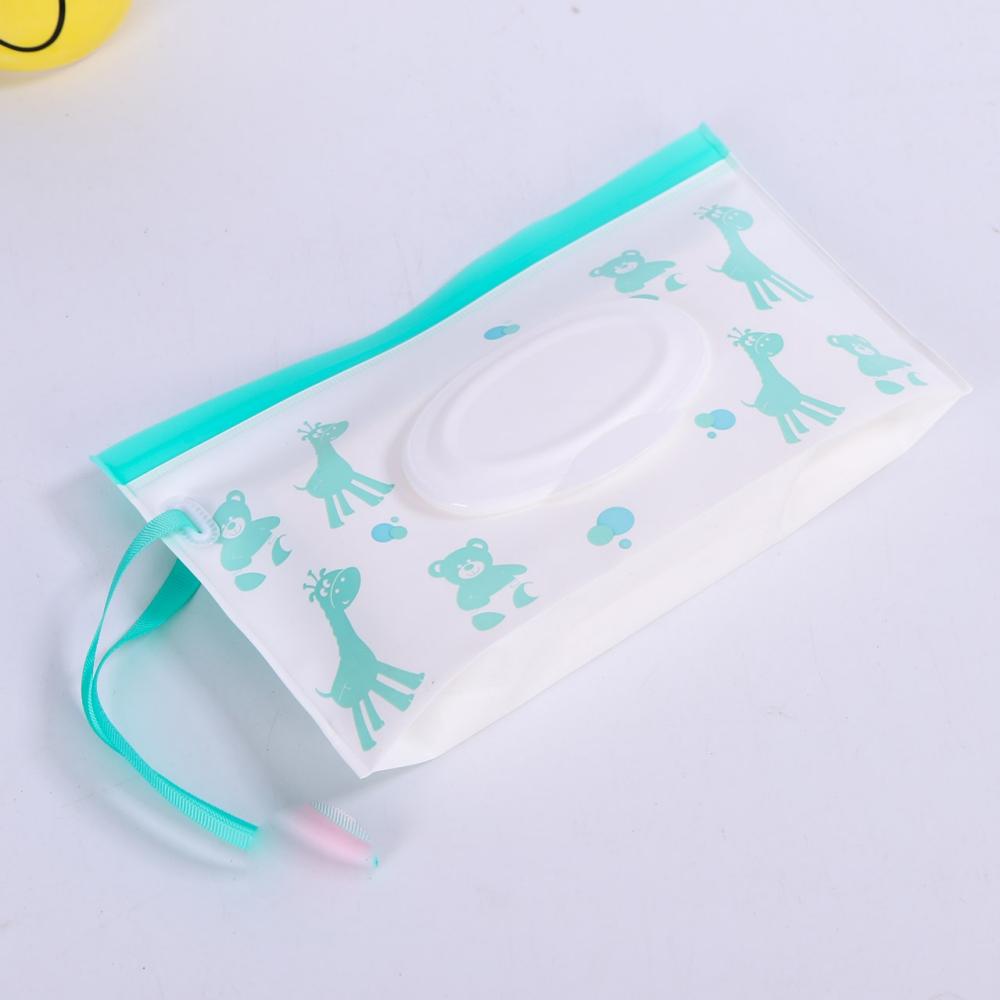 Milieuvriendelijke Snap Band Baby Doekjes Box Draagbare Clamshell Cosmetische Houder Herbruikbare Navulbare Draagbare Baby Doekjes Container