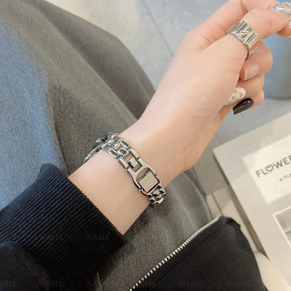 Slim Diamond Bracelet For Fitbit Versa 1/Versa 2/versa 3/Versa 4 Watch Strap Metal Bracelet For Fitbit Versa Lite/Sense 2 Strap