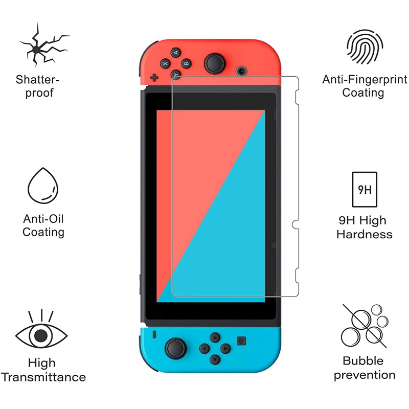 Tempered Glass 9H HD Screen Protector Film For Nintendo Switch NS Screen Protector For Nintendo Switch Lite Accessories Glass