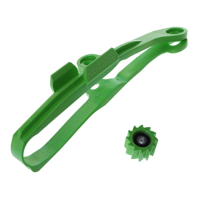 Grønn kjede skyvestyre svingarm rulle for kawasaki kxf 250 kxf 450 kx250f kx450f kxf 250 450 motorsykkel