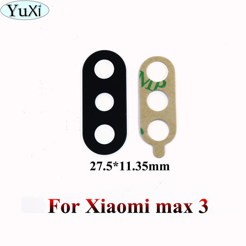 YuXi Rear Terug Camera Glas Lens Cover Voor Xiao mi mi mi x 2 2 s max 2 3 f1 voor mi 5 6 8 met Ahesive Sticker Vervangende Onderdelen