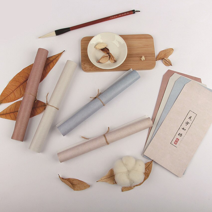 3 letter paper+6 envelopes Set Chinese Style Letter Paper Simplicity Envelope for Greeting,Wedding Party Invitation Card Storage