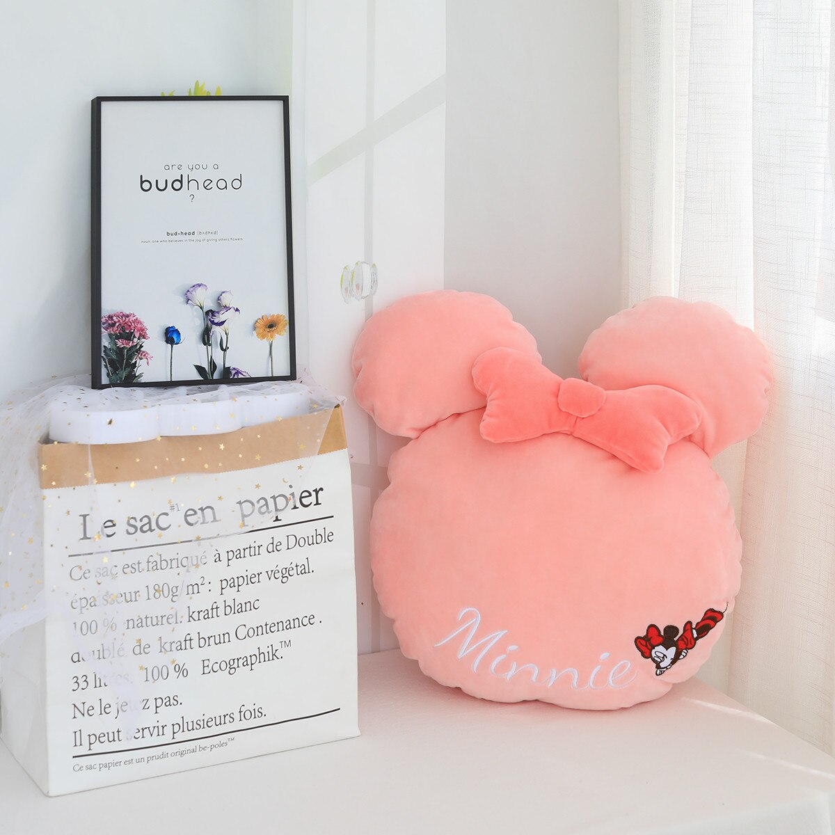 Cartoon Beer Kussen Tatami Zetel Lendensteun Cartoon Kussen Sofa Kussen Bed Kussen Woondecoratie Kussen Voor Kinderen: Rood / 65CM