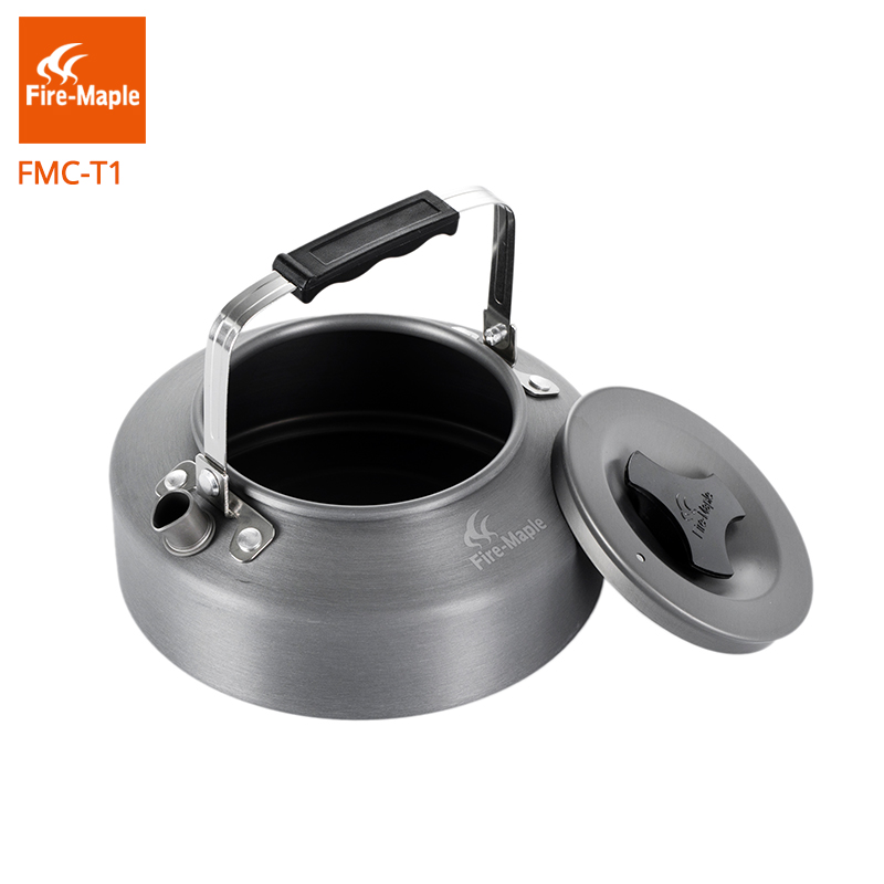 Feuer Ahorn draussen Camping Kaffee Tee Topf Camping Wandern ultraleicht Wasserkocher Aluminium Legierung 0,8 L mit Wärme nachweisen Griff Tee FMC-T1