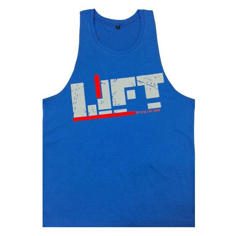 Mænd gym singlet tanktops løse åndbare bodybuilding toppe til sommer aic 88