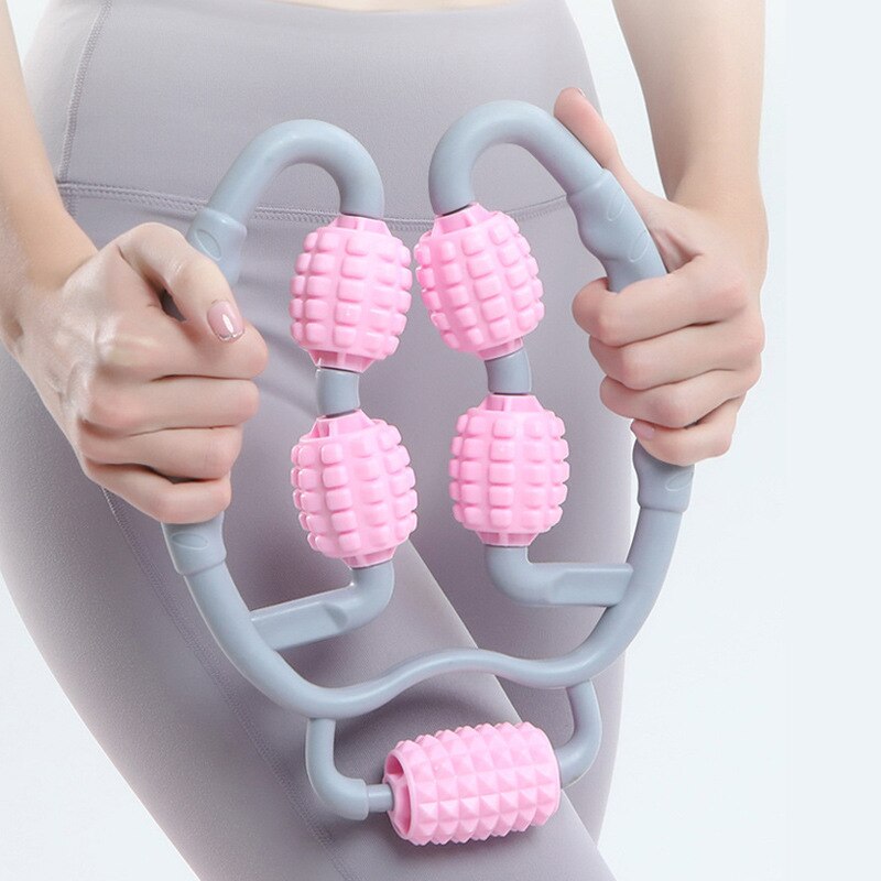 Roller Fitness Leg Master Foam Roller Leg Massage Machine 5 Wheels Ring Clip Leg Massager Muscle Massage Relaxation