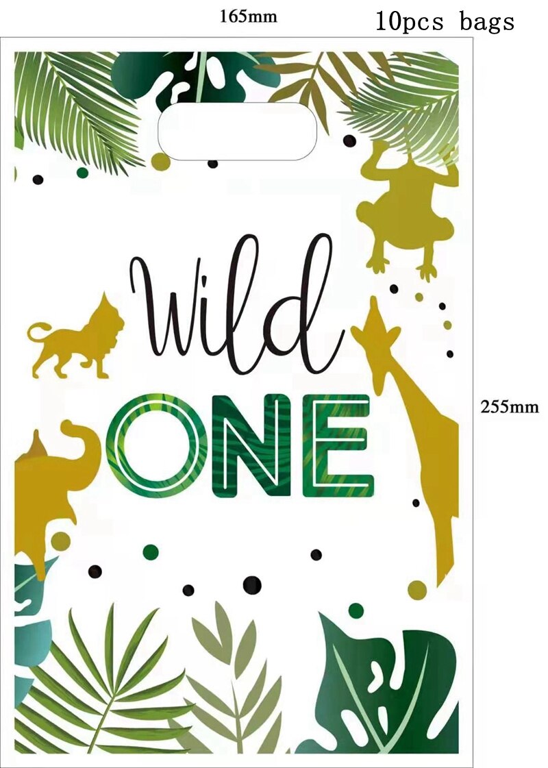 Wild Party WILD ONE Birthday Party Themed Cutlery Set Paper Plates &amp; Cups: J