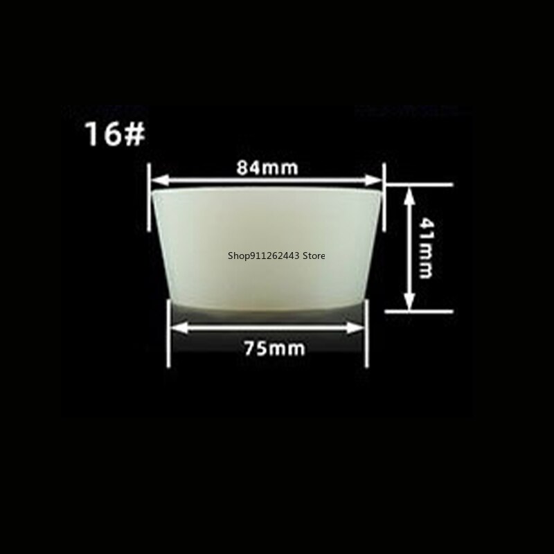 Tapones de silicona sólida para fermentación, tapones de silicona para tarro de fermentación homebrew, tapas de fermentación de goma, 00 # ~ 16 #: Model-16